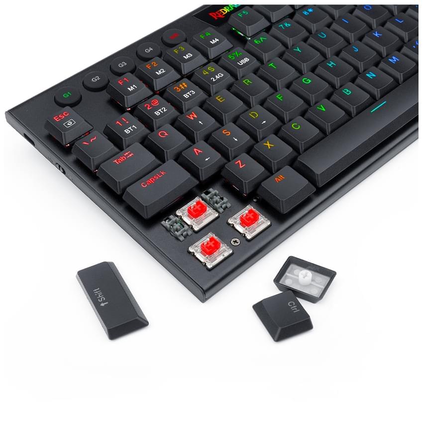 Teclado Mecanico Redragon Horus Tkl Rgb Negro Switch Red